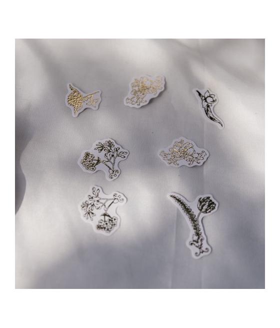 Confettis Vintage Blanc et Or