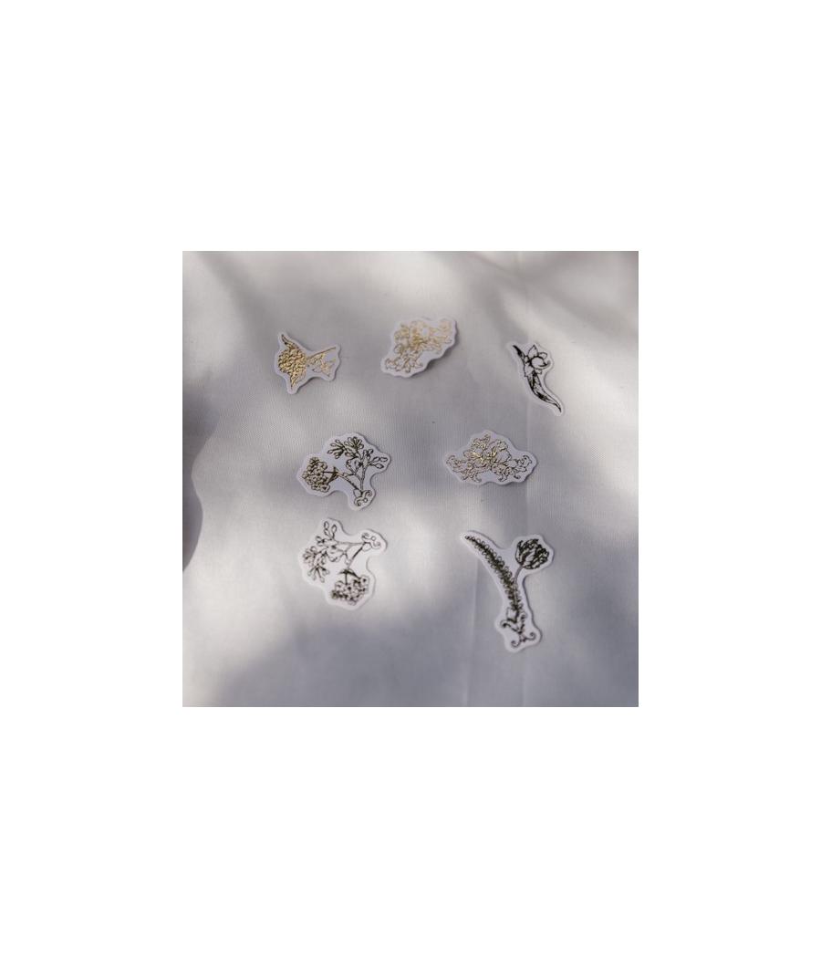 Confettis Vintage Blanc et Or