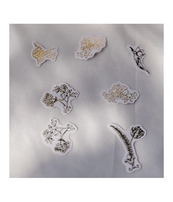 Confettis Vintage Blanc et Or