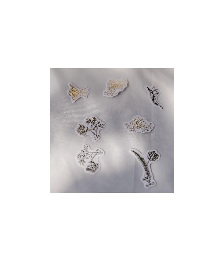 Confettis Vintage Blanc et Or