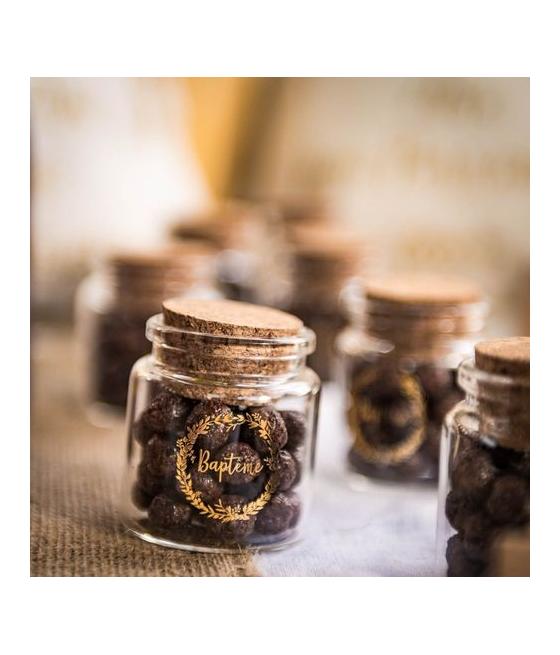 Fiole baptême en verre