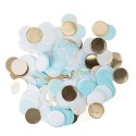 Confettis en papier ciel