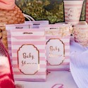 pochettes baby shower rose