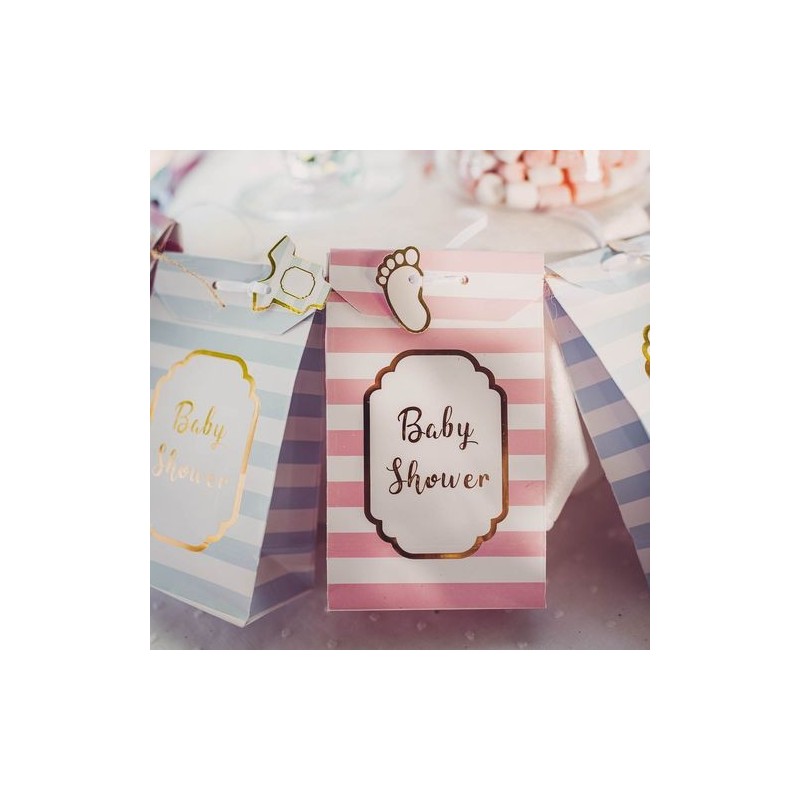 pochettes baby shower rose