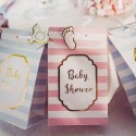 pochettes baby shower rose