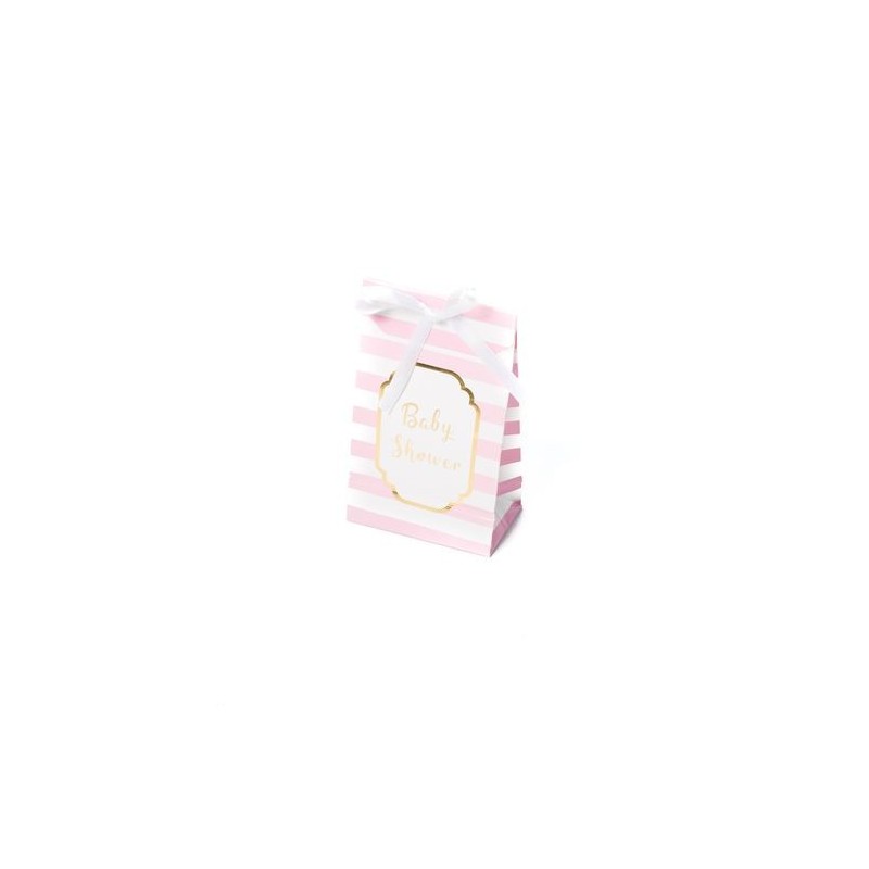 pochettes baby shower rose