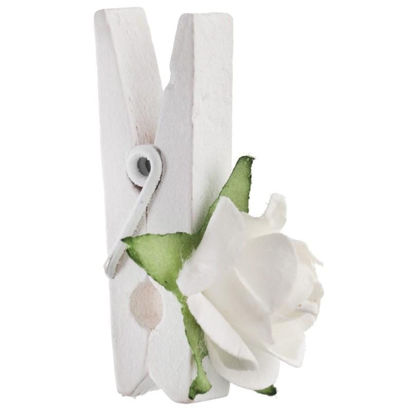 Rose sur pince