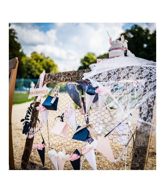 Ombrelle dentelle blanche