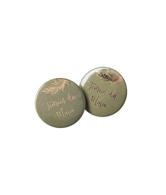 badges « témoin du marie »