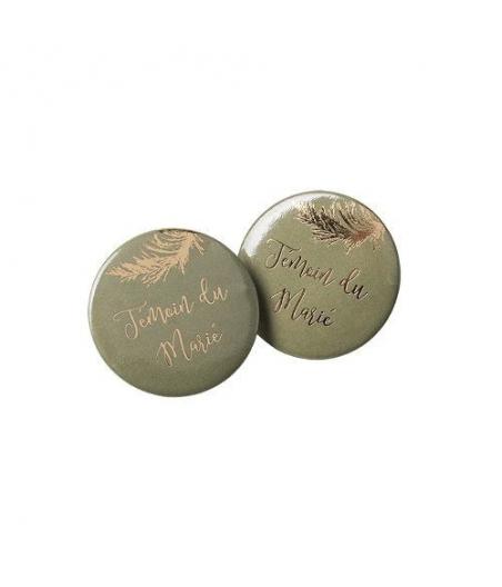 badges « témoin du marie »