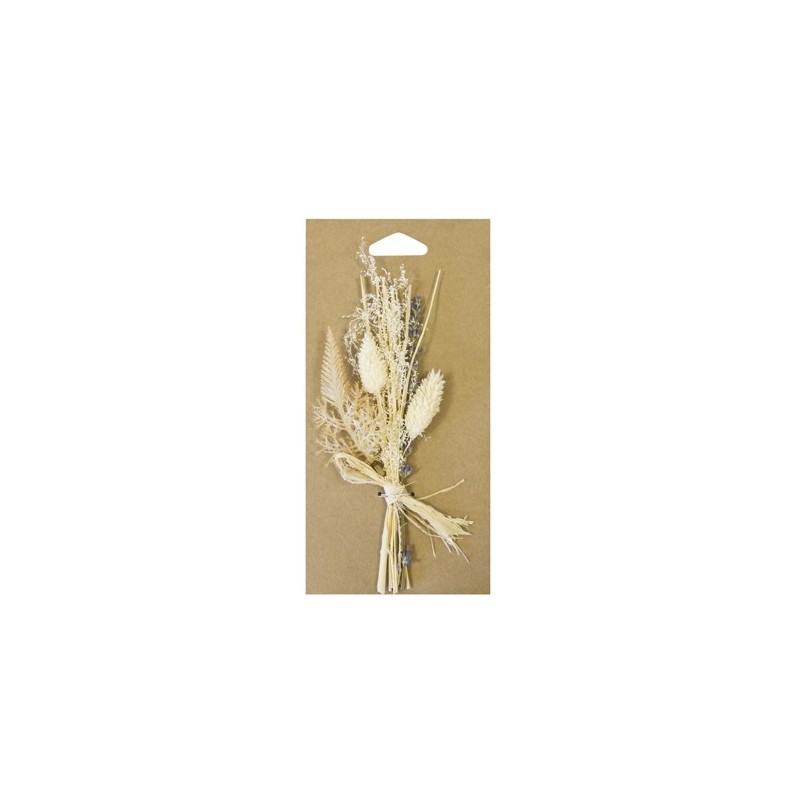 Bouquet de fleurs séchées avec brin de lavande naturel