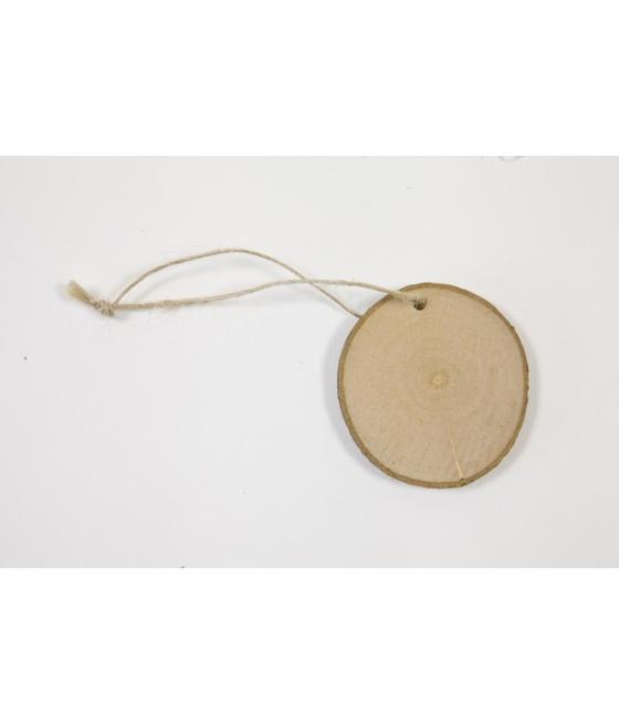 Disque en bois avec cordelette (x 3)