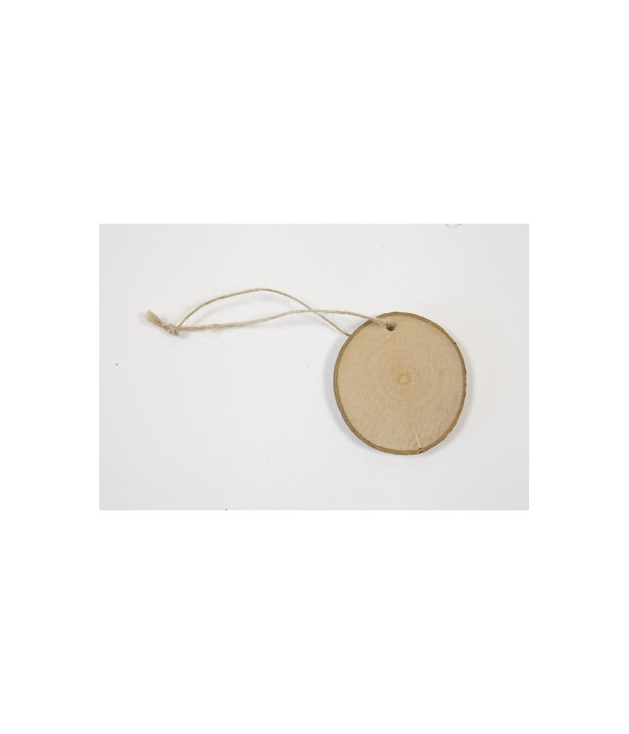 Disque en bois avec cordelette (x 3)