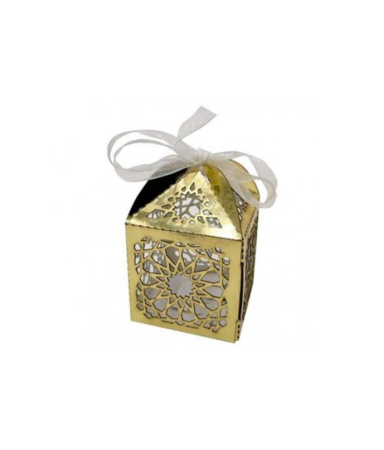 Boite carton métallisé à monter