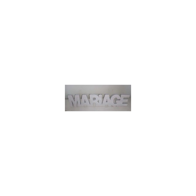 Décoration de table "Mariage effet bois blanchi blanc"