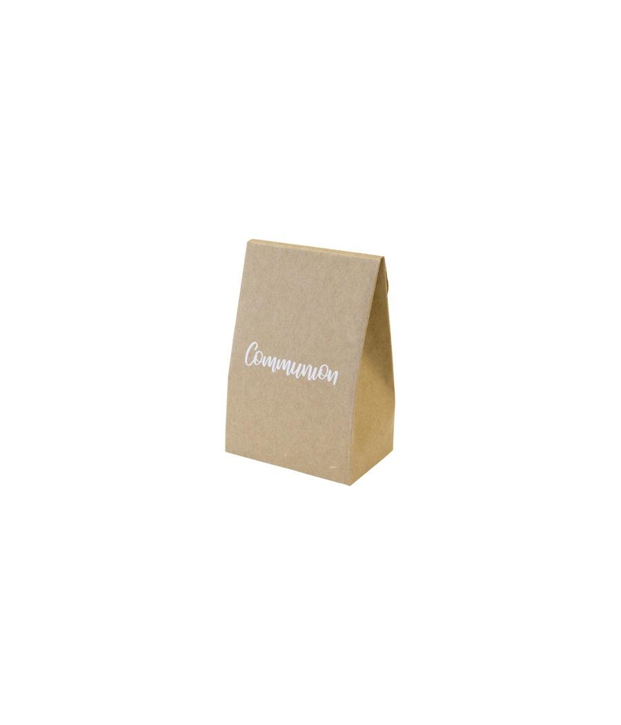 Sachet papier kraft "Communion" avec rabat (x 6)