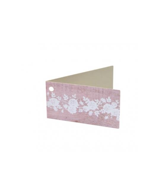 ETIQUETTE MARIAGE BOIS ROSE (x 10)