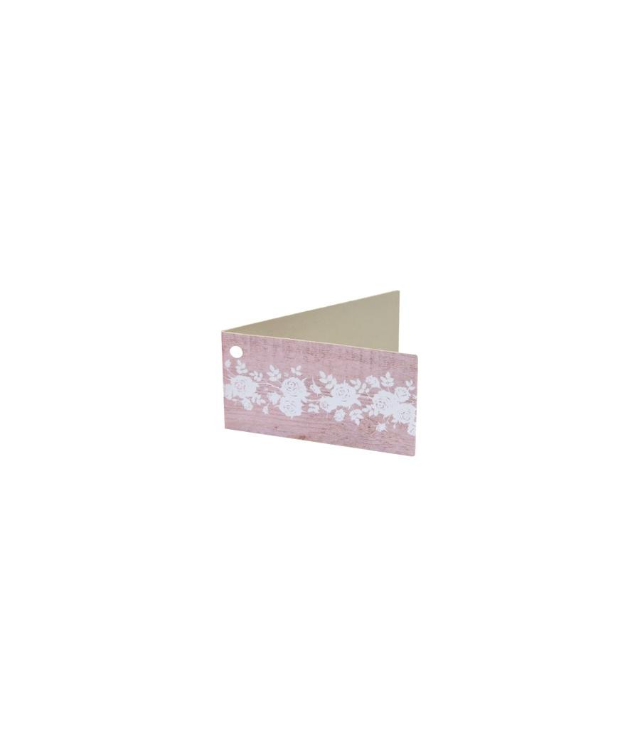 ETIQUETTE MARIAGE BOIS ROSE (x 10)