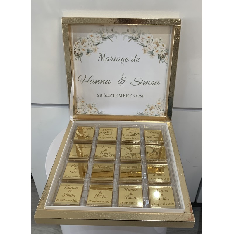 Boîte de chocolats personnalisée