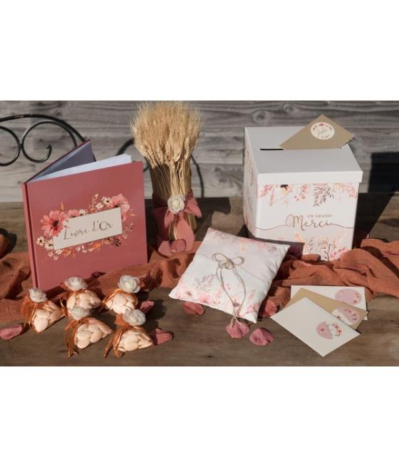 Tirelire Amour floral