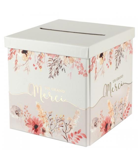 Tirelire Amour floral