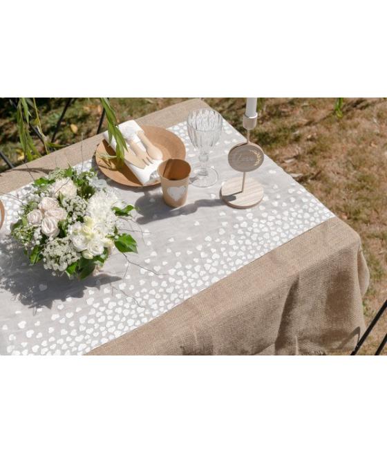 Chemin de table coeur