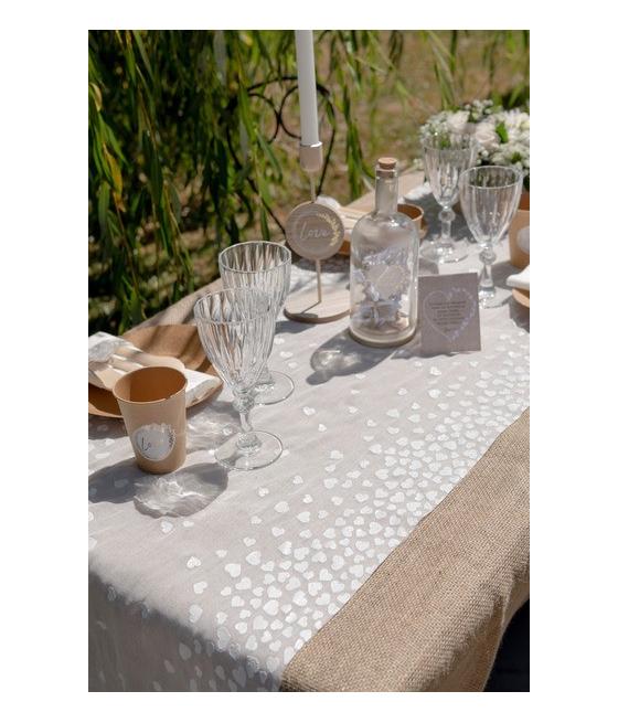 Chemin de table coeur