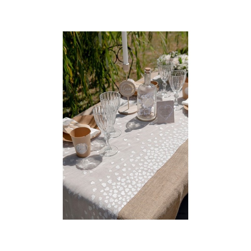 Chemin de table coeur