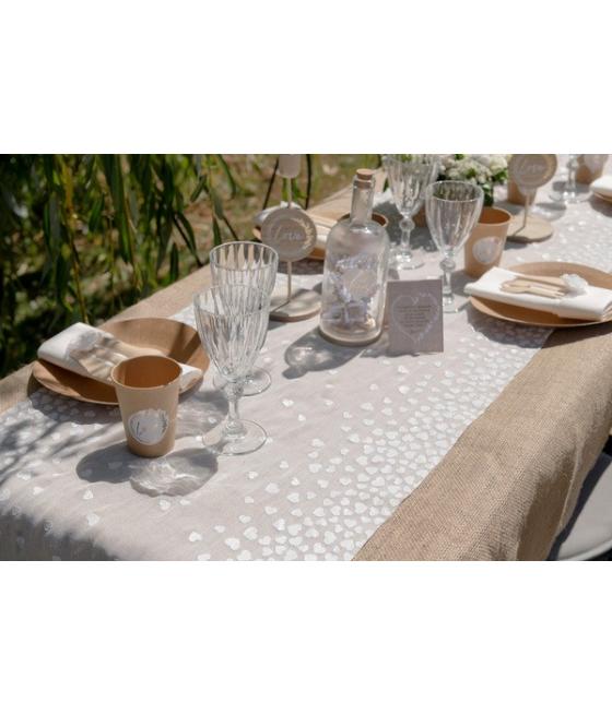 Chemin de table coeur