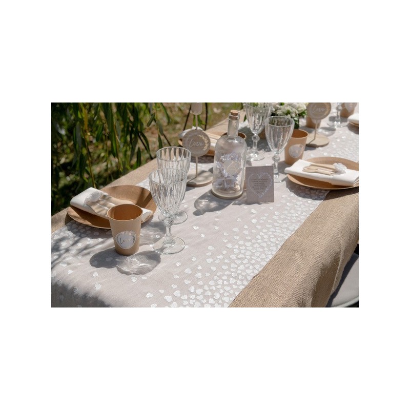 Chemin de table coeur