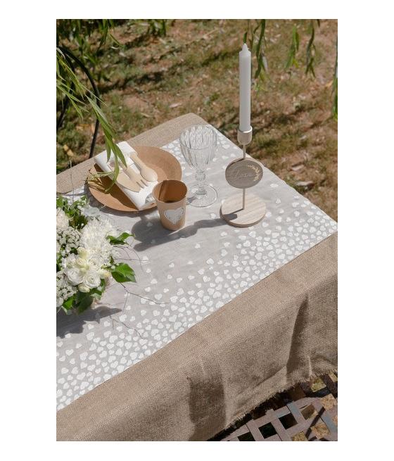 Chemin de table coeur