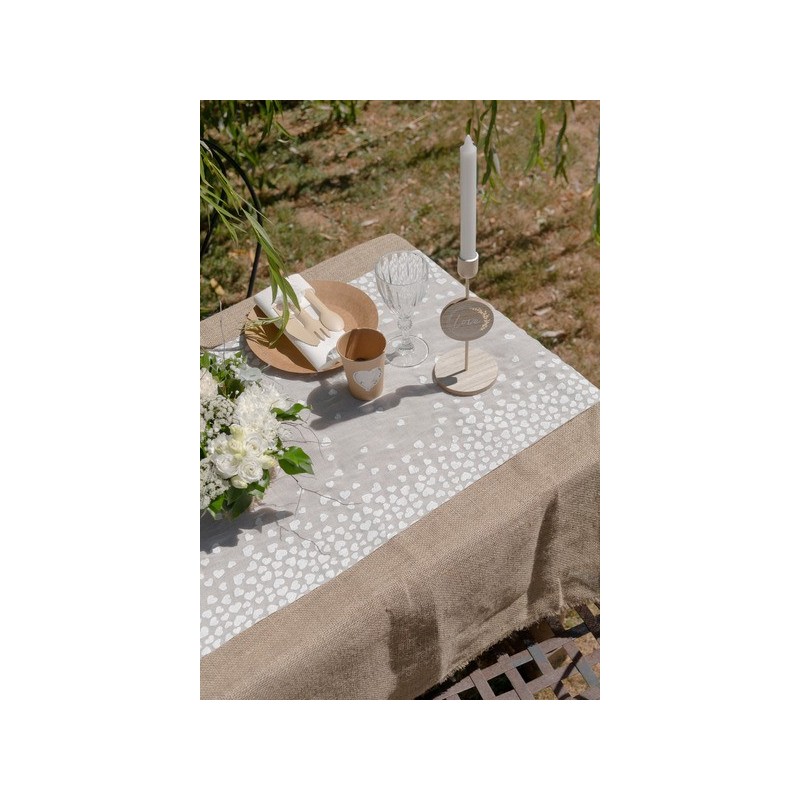 Chemin de table coeur