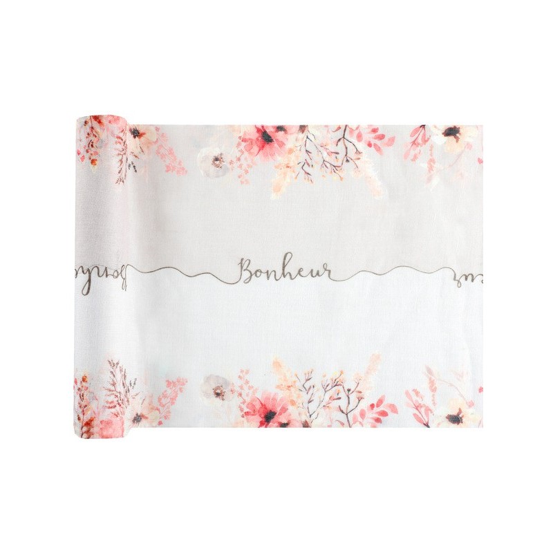 Chemin de table Amour floral