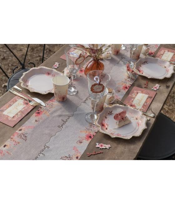 Chemin de table Amour floral