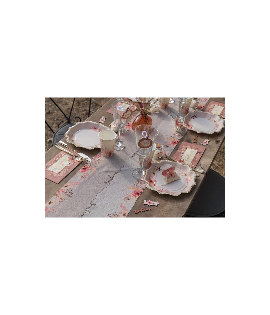 Chemin de table Amour floral