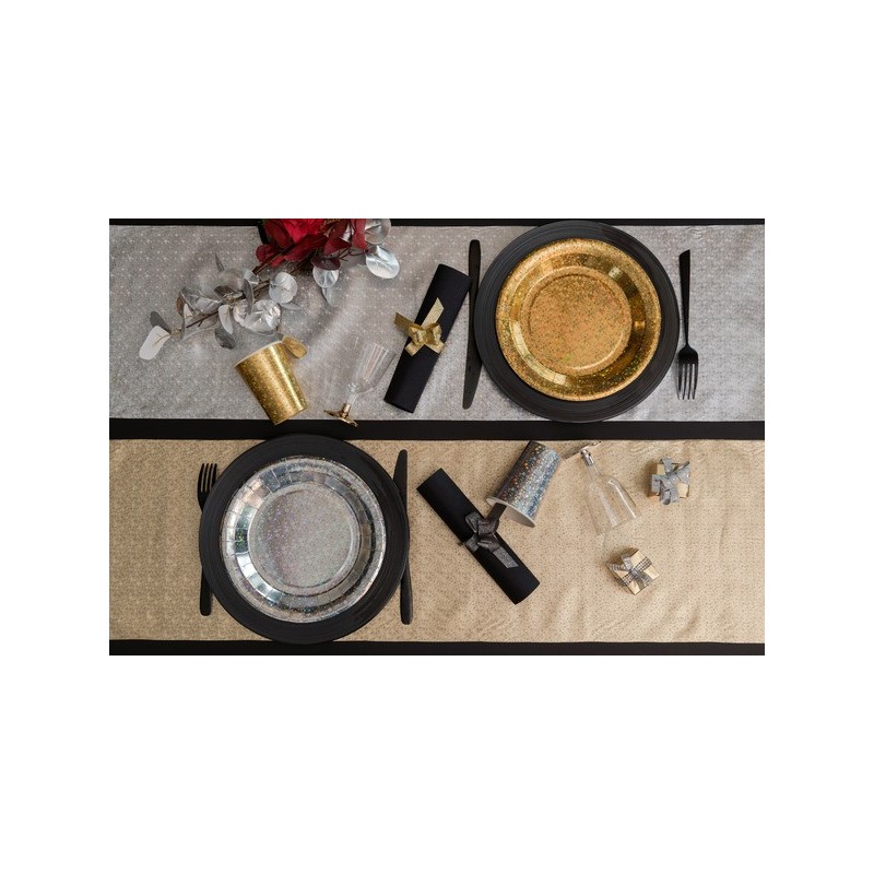 Chemin de table Etincelant Or