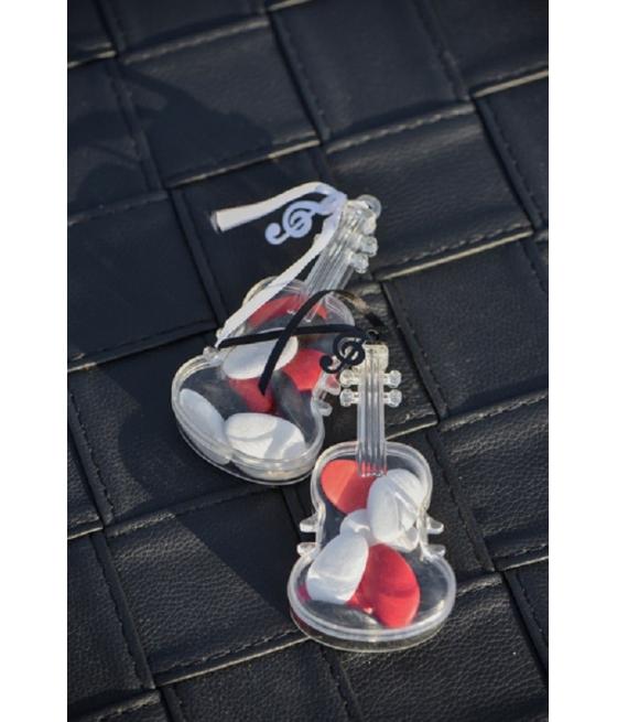 Boite guitare transparente