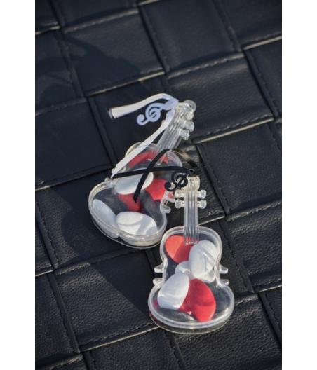 Boite guitare transparente