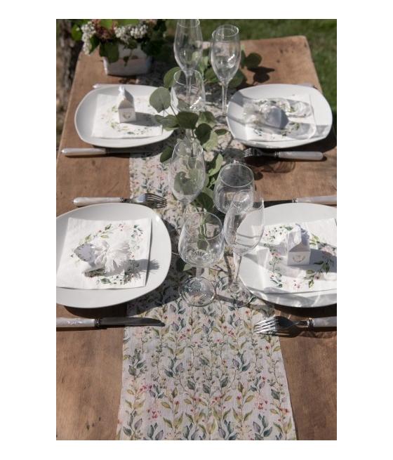 Chemin de table Mariage végétal