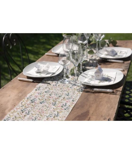 Chemin de table Mariage végétal