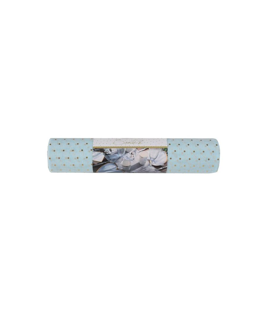 Chemin de table Plumetis blanc