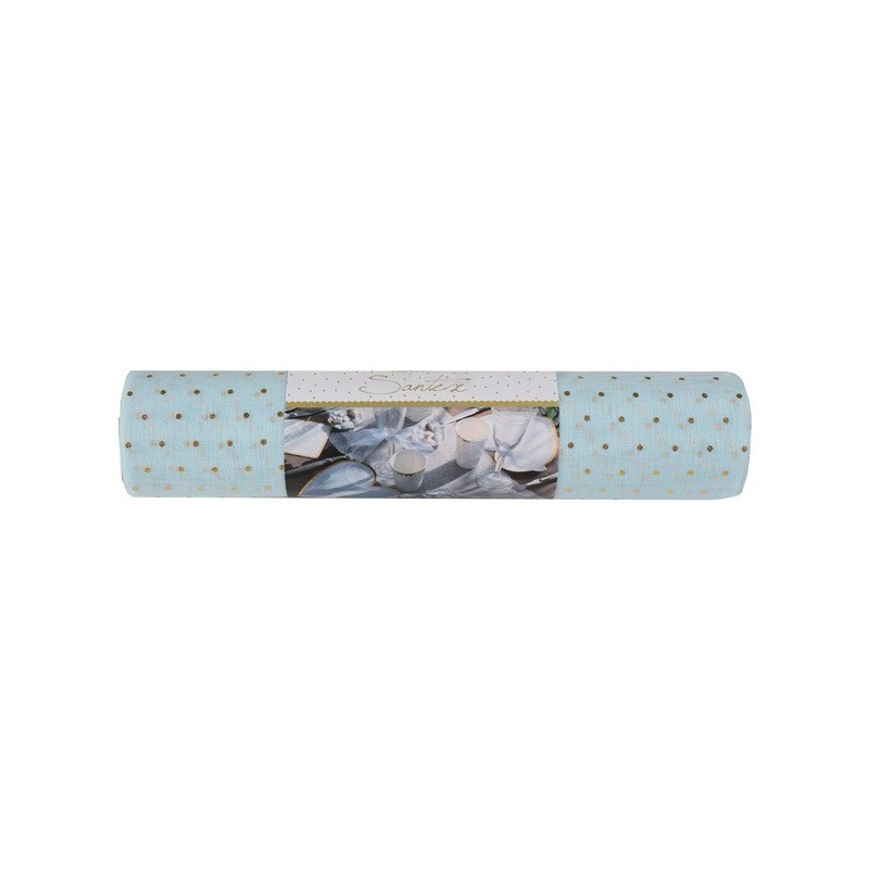 Chemin de table Plumetis blanc