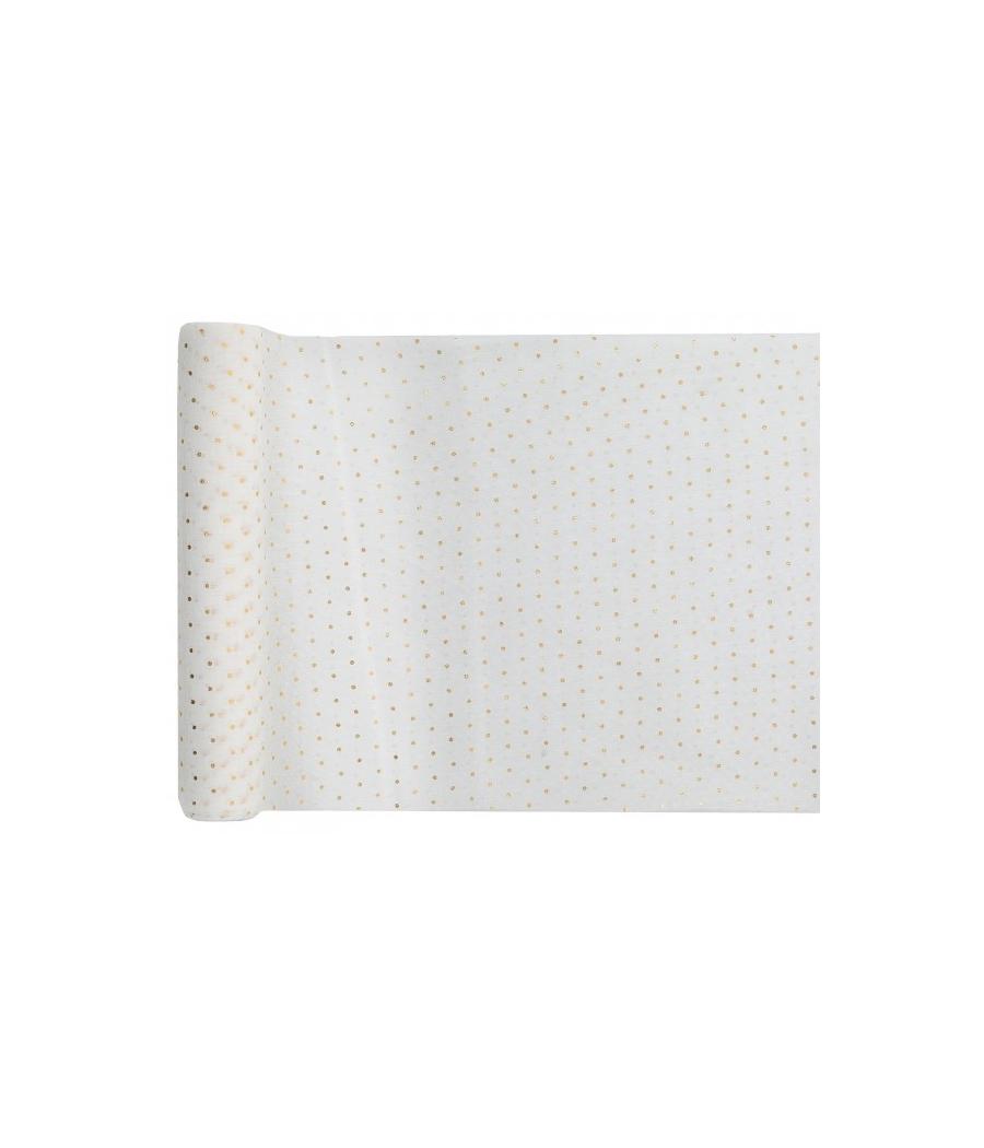 Chemin de table Plumetis blanc