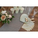 Chemin de table Plumetis sauge
