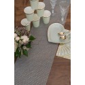 Chemin de table Plumetis sauge