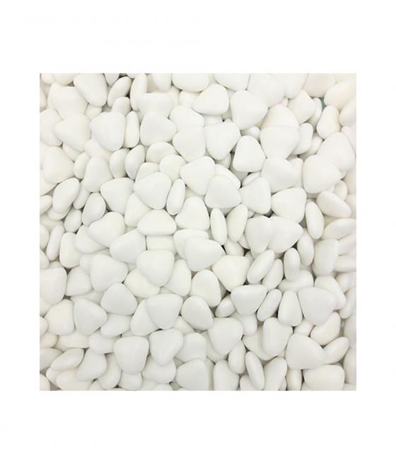 Dragées petits cœurs chocolat Blanches- 1kg