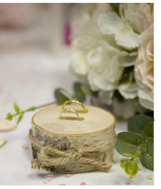 Porte alliances en rondin de bois