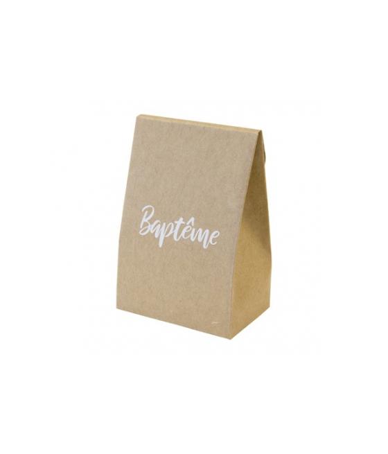 Sachet papier kraft Baptême" avec rabat