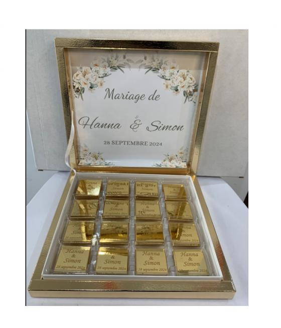 Boite chocolat personnalisés 32 chocolats