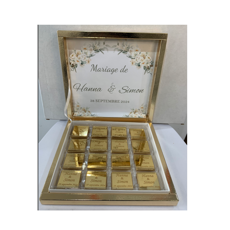 Boite chocolat personnalisés 32 chocolats
